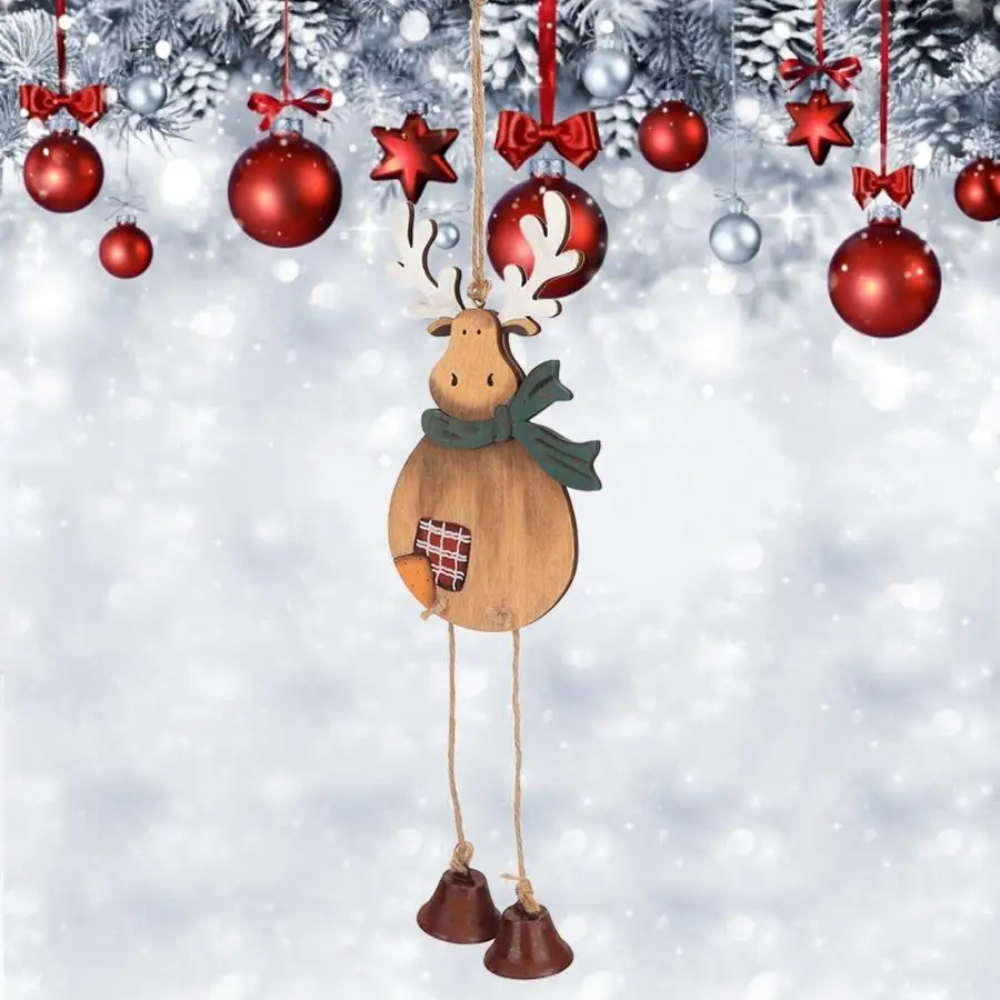 Рождественские колокольчики, Рождественский колокольчик, украшение, подвесная Елочная игрушка дверной звонок, Висячие Рождественские колокольчики