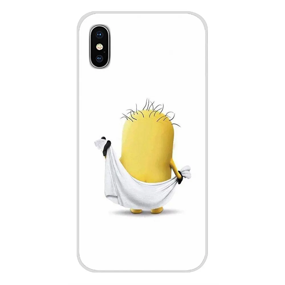 Для Apple IPhone X XR XS 11Pro MAX 4S 5s 5C SE 6S 7 8 Plus ipod touch 5 6 прозрачный ТПУ чехол Миньоны Голый "Гадкий Я"