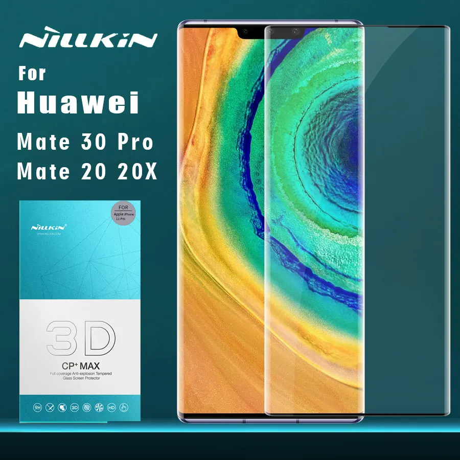 Nillkin для huawei mate 30 Pro 20 20 X Закаленное стекло 3D CP+ MAX полное покрытие экрана Защитная пленка для huawei mate 30 Pro стекло