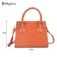 Retro PU Leather Bag Alligator Pattern Messenger Women Top-handle Handbags Purse Large Capacity Ladies Beach Bag 6