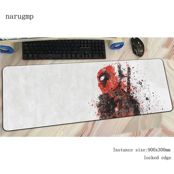 

Deadpool mouse pad gamer Kawaii 900x300x3mm notbook mouse mat gaming mousepad large wrist rest pad mouse PC desk padmouse mats