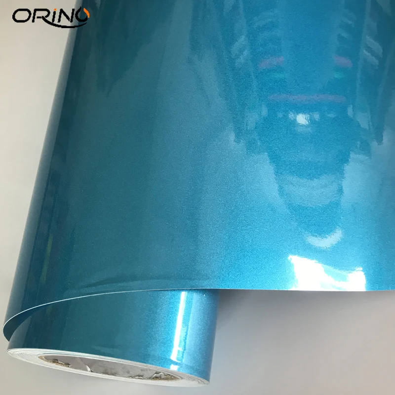 Blue Diamond Pearl Metallic Vinyl Wrap Sticker-5