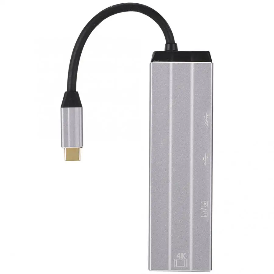 6 в 1 type-c TF+ безопасная цифровая карта памяти+ USB2.0+ USB3.0+ HDMI+ USB-C PD Расширительная док-станция