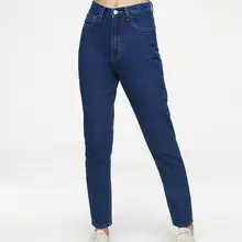 Женские модные повседневные джинсы, европейский стиль, уличная одежда, свободные прямые брюки бойфренда r2395