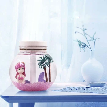

500ML Air Humidifier Mini Aroma Diffuser Cute Diffuser For Home Car USB Fogger Mist Maker For Home Office Car With Lamp Light