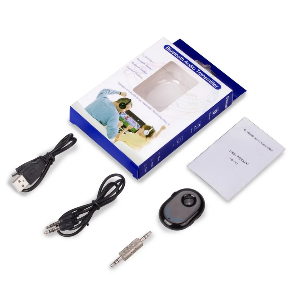 

2017 newest Wireless Bluetooth 4.0 Audio Transmitter Adapter 3.5mm Jack for TV/DVD/MP3 hot sale