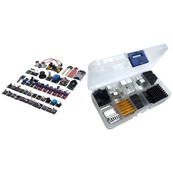 

45Pcs/Set Sensor Module Board for Raspberry Pi Education DIY's Updated Sensor Module Starter Kit with 88Pcs Heatsink Kit