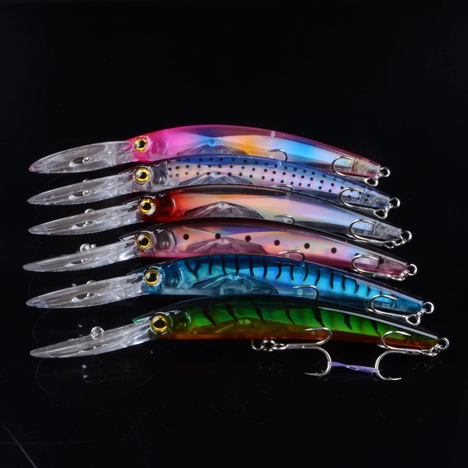 

6pcs 17cm 24g Wobbler Fishing Lure Big Crankbait Minnow Peche Bass Trolling Artificial Bait Pike Carp lures Peche Fishing tackle