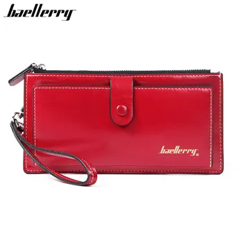 

European and American Style Women Wallets Long Wallets Solid Leather Hasp Zipper Womens Wallets And Purses Clutches Female Purse
