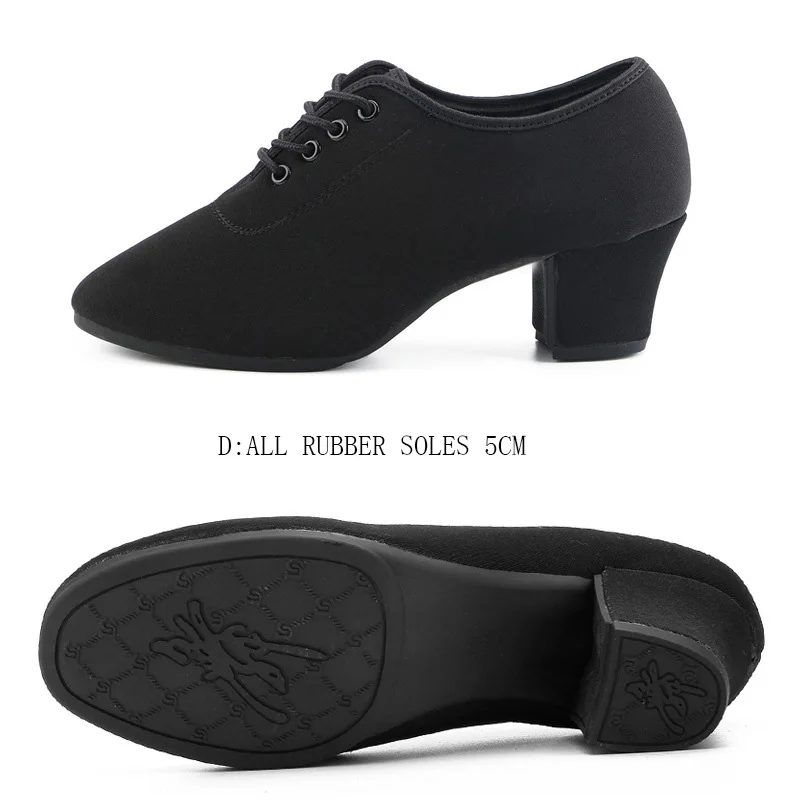 Обувь для бальных танцев для сальсы; Женская Профессиональная обувь для латинских танцев; обувь для джазовых танцев; женская обувь для латино calzado mujer; - Цвет: D 5cm