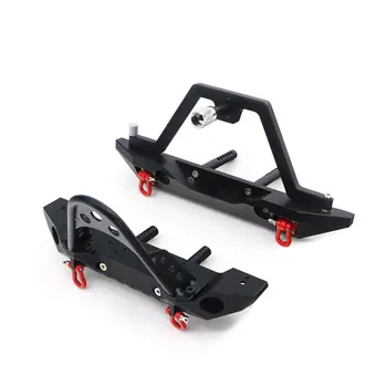 

Simulation Climbing Car Front Rear Bumper Metal Anti-collision Bar Spare Tire Carrier for TRX4 for SCX10 for 90046 90047