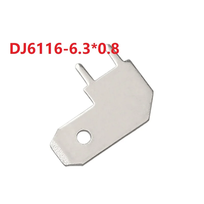 

2000 pcs 6.3 Flag-shaped inserts 6.3MM PCB inserts PCB solder inserts L-shaped corner solder thickness 0.8 DJ6116-6.3