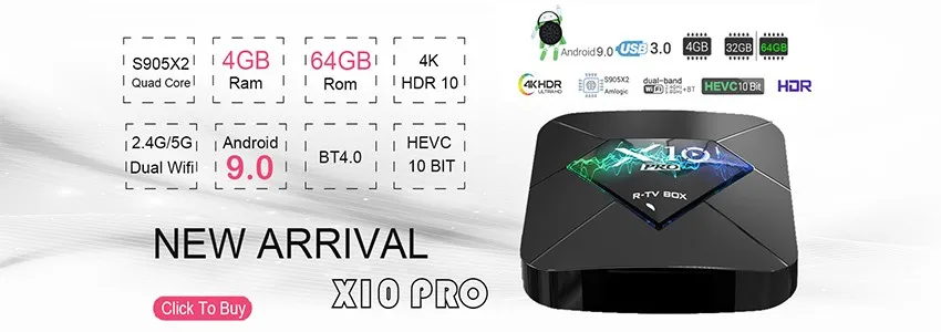 HK1 Смарт ТВ коробка S905W Quad core Android 7,1 2G Ram 16G Rom WI-FI 4K HDR H.265 3D Android ТВ компьютерной приставки к телевизору телевизионная приставка OTT PK X96 мини