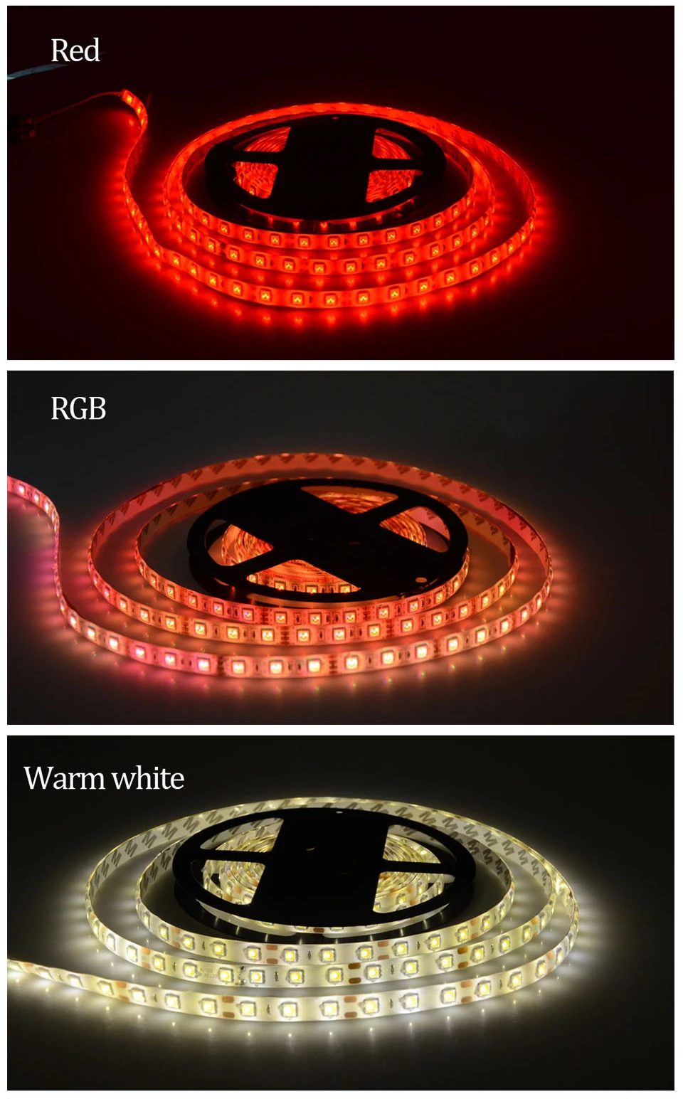 5050 RGB LED Light Strip Kitchen Under Cabinet Lights Luces LED Decoracion Dormitorio Cupboard Bedroom Refrigerator TV BackLight_06