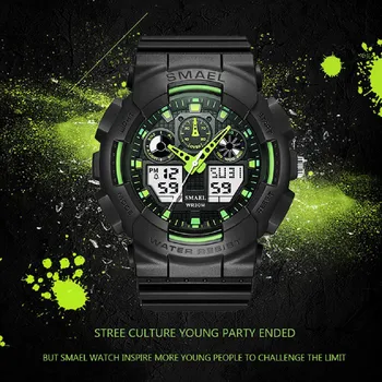 

Skmei Sports Digital Watch Men Analog Digital Pointer Dial Waterproof Watch reloj hombre relogio masculino skmei часы мужские