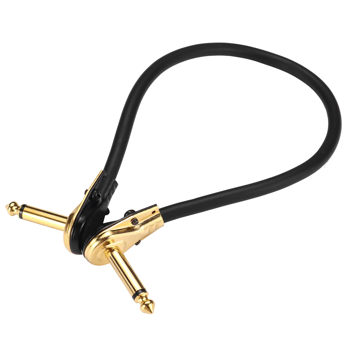 15/30CM Guitar Patch Cables Right Angle 1/4 Instrument Cables Strong