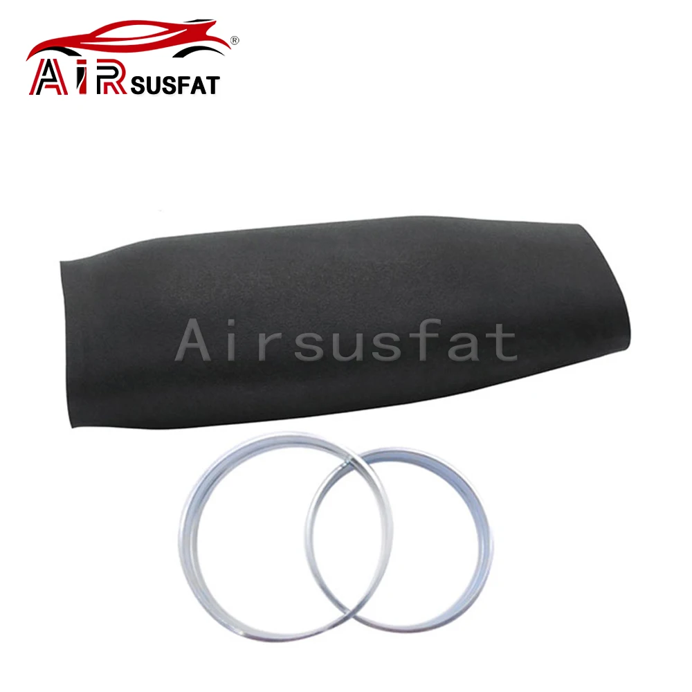 1 Set Rear Rubber Air Sleeve + Crimping Rings For BMW X5 E70 X6 E71 E72 Air Suspension Shock Repair Kits