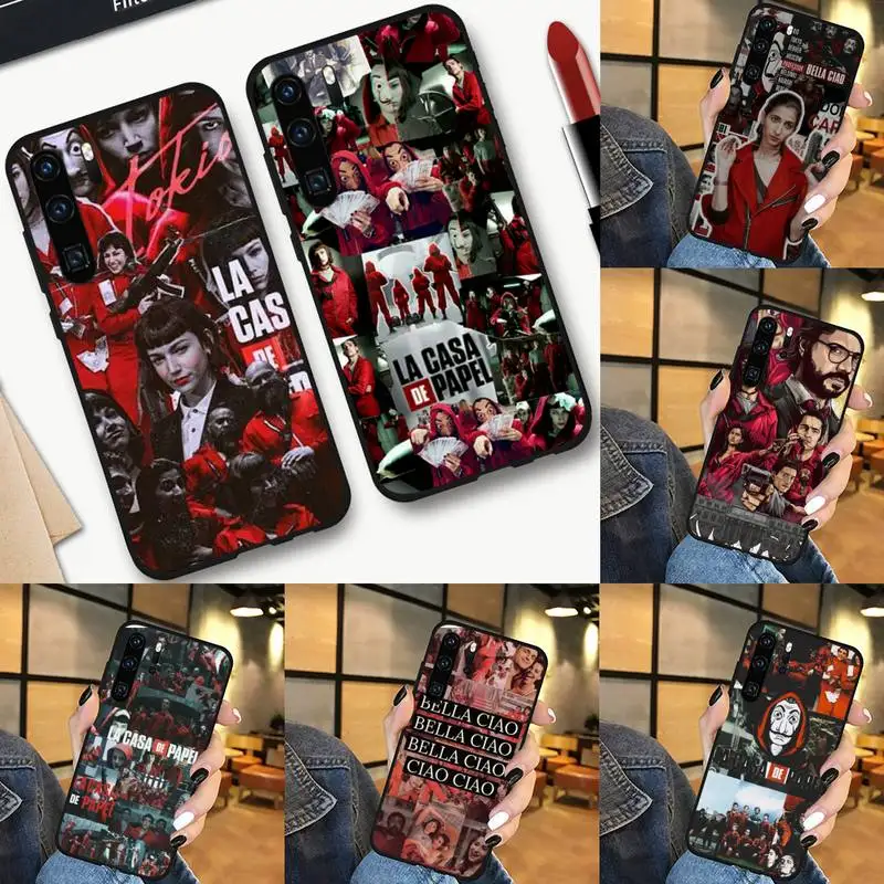 

La casa de papel Phone Case For Huawei P 9 8 10 40 Mate 30 Honor 8 8A 20 20s 9x nova 6se 5t Y9s PSMART lite pro 2017
