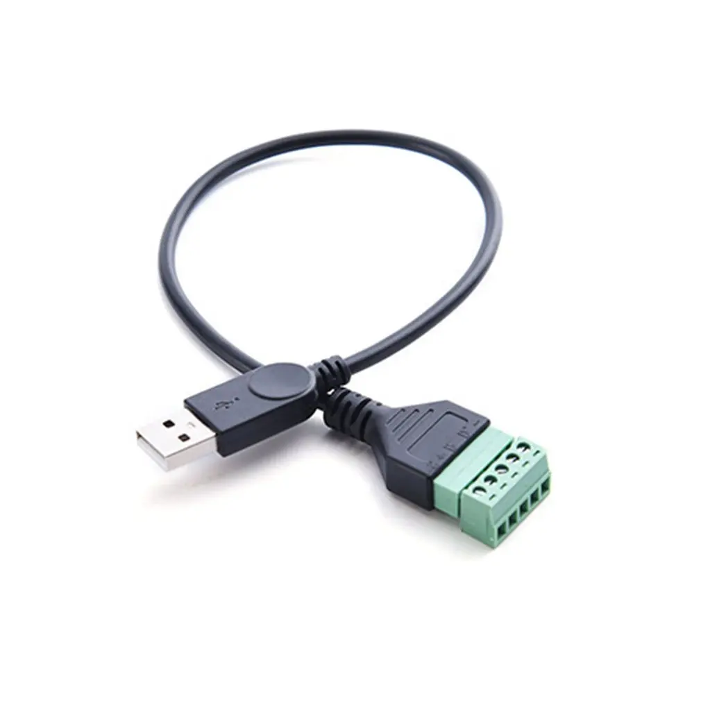 Usb 2,0 Тип A женский/Мужской к 5P винт W/30 см щит переходник для кабельных наконечников кабель