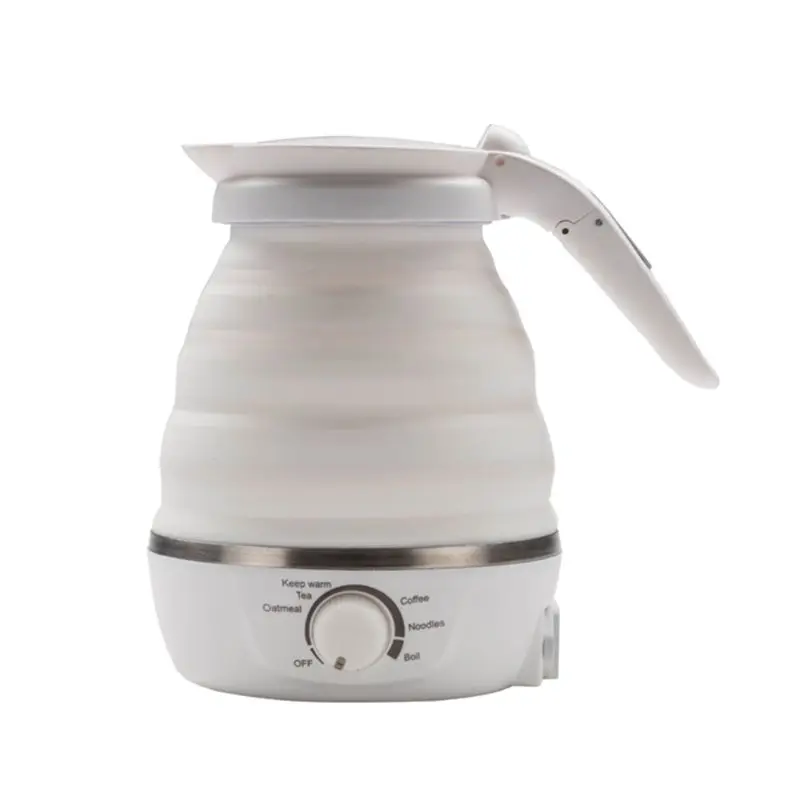 

Travel Foldable Electric Kettle Food Grade Silicone Collapsible Water Kettle Boil Dry Protection Portable with Dual Volt