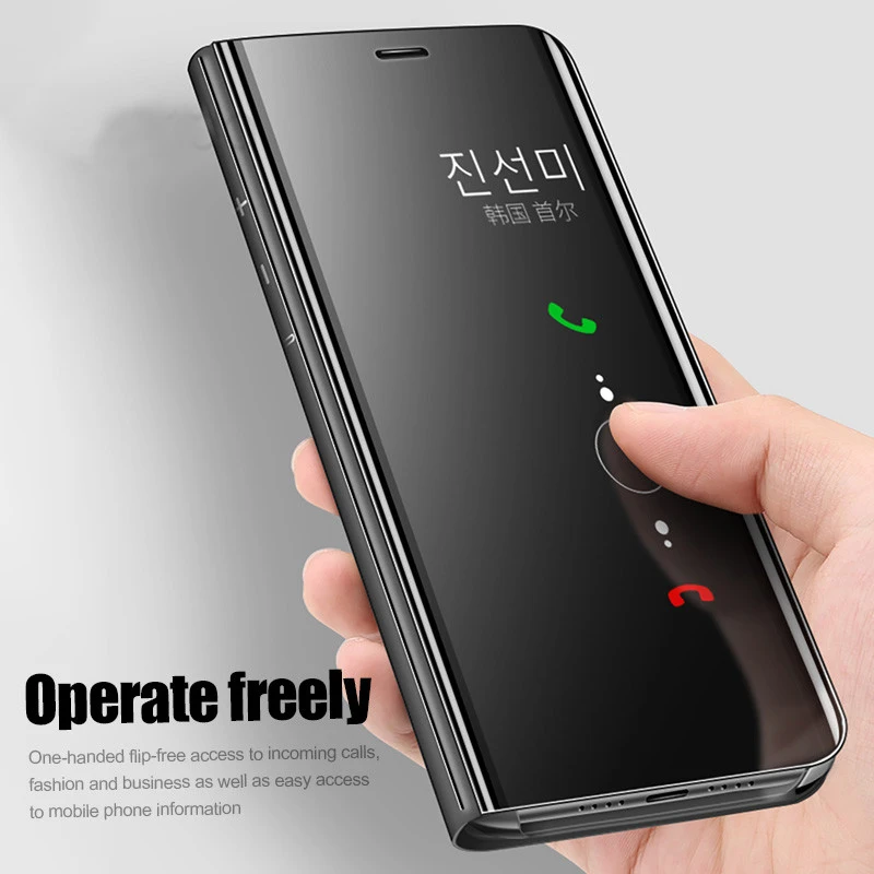 Роскошный кожаный чехол-книжка на подставке чехол для Xiaomi mi 9 A2 8 Lite A1 6X 5X mi rror кожаный чехол для Red mi 7 Note 7 6 Pro 5 Plus 6A 4 4X крышка