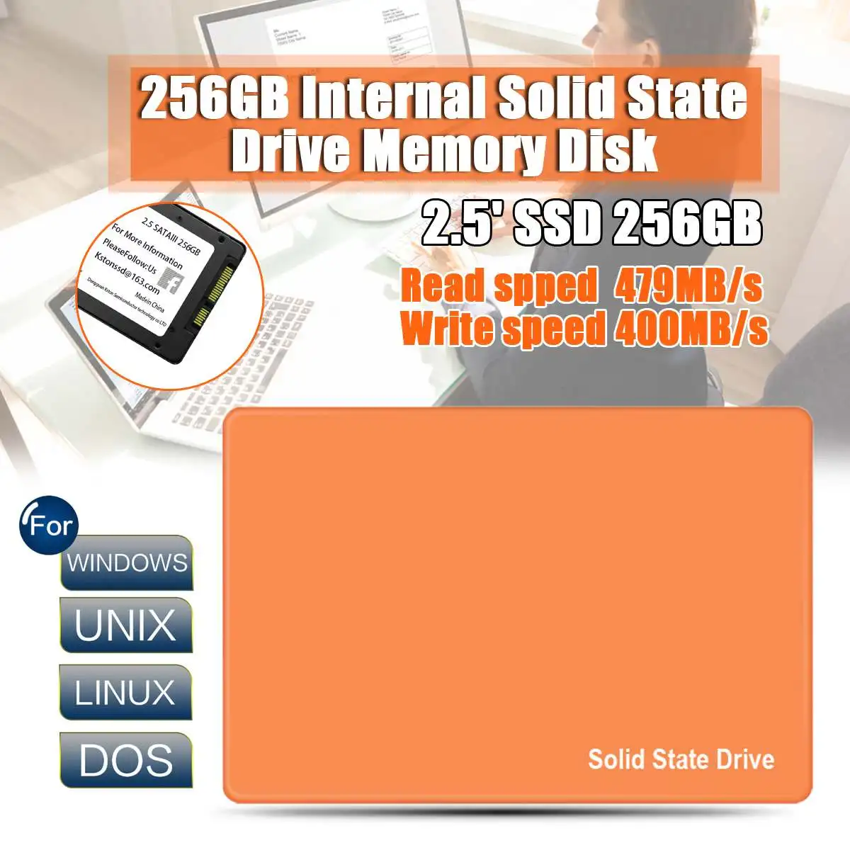 

SSD SATA III Hard Disk 256GB 512GB Internal Solid State Drive Memory Disk for PC Laptop
