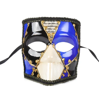 

2019 Original Retro Carnival Masquerade Ball Mask Halloween Musical Party Mardi Gras Mask for Home Christmas Indoor Decor