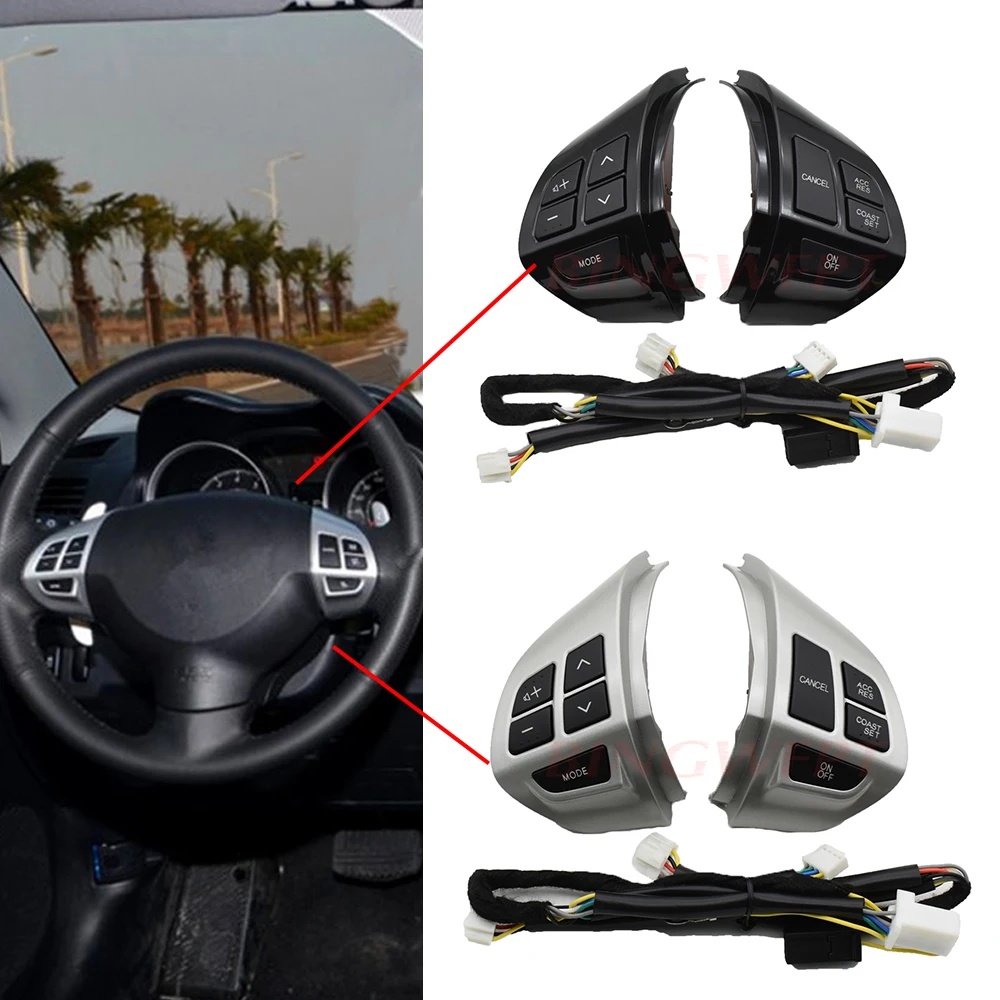 Car styling buttons FOR Mitsubishi ASX Lancer Multi function Car steering wheel control buttons with cables Free shipping|Car Switches & Relays| - AliExpress