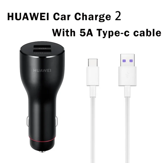 Оригинальное автомобильное зарядное устройство HUAWEI SuperCharge 40 Вт 2 USB mate 30 Pro P30 Pro mate 20 Pro X
