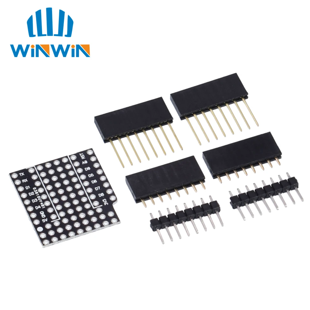 

H72 10set 10pcs Breadboard Expansion Shield Pin Lithium battery For WeMos D1 Mini Module Sensor