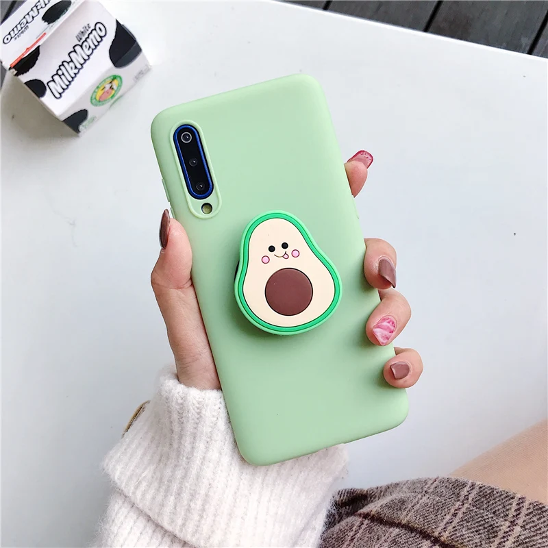 3D Silicone Cartoon Phone Holder Case For Xiaomi Redmi Note 10 Redmi Note 10 Pro Note 10S 9 8T K30 Pro K40 Pro mi poco F3 Cover