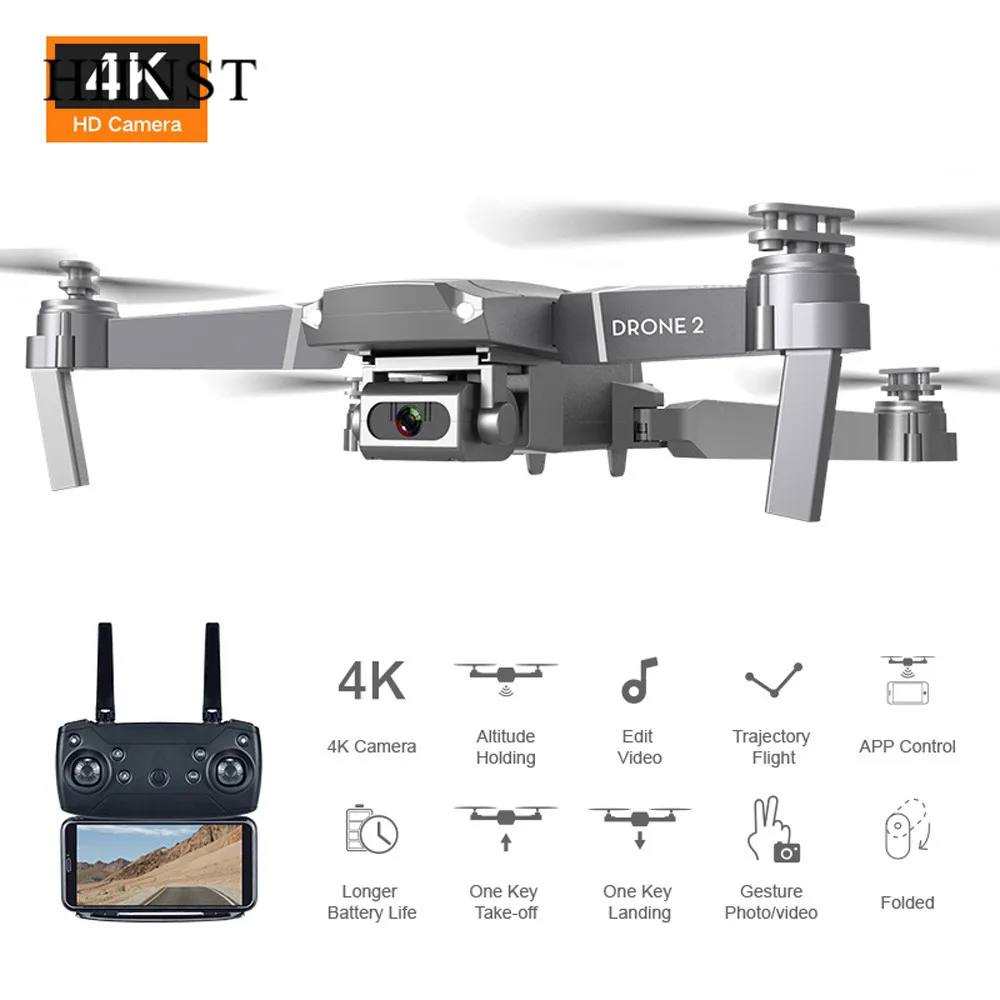 Hiinst 2,4G RC Дрон селфи 4K HD камера 4ch складной Дрон RC Квадрокоптеры с USB защитной крышкой вертолет дистанционного управления