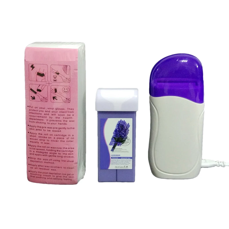 

3PCS/Lot Waxing Machine Roll-On Cartridge Depilatory Wax Heater Hair Removal Epilator Machines Painless Hair Removal with Wax P