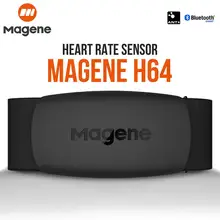Magene mover h64 monitor de freqüência cardíaca bluetooth4.0 ant + magene sensor com cinta no peito computador bicicleta wahoo garmin bt banda esportiva