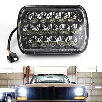 

OKEEN Waterproof 5X7" Car LED Headlight 150W High Low Beam Halo DRL Headlamp For Jeep Wrangler JK TJ Land Rover Harley Light Bar