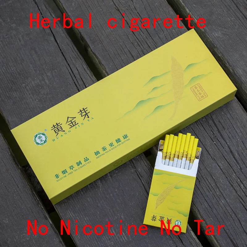 Red leaf Herbal Cigarettes clearing lung to Quit smoking No Nicotine& Tobacco Cigarettes Tea - Цвет: Gold1 ten pakcs