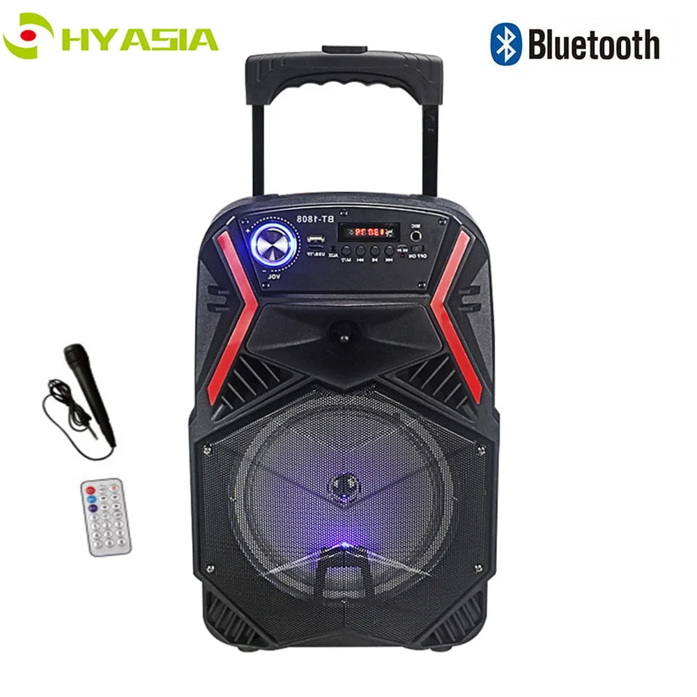 

HYASIA 25W Stereo Bluetooth Speaker Subwoofer Supper Bass Wireless Speakers Dance Boombox Sound Box Support FM Radio TF AUX USB