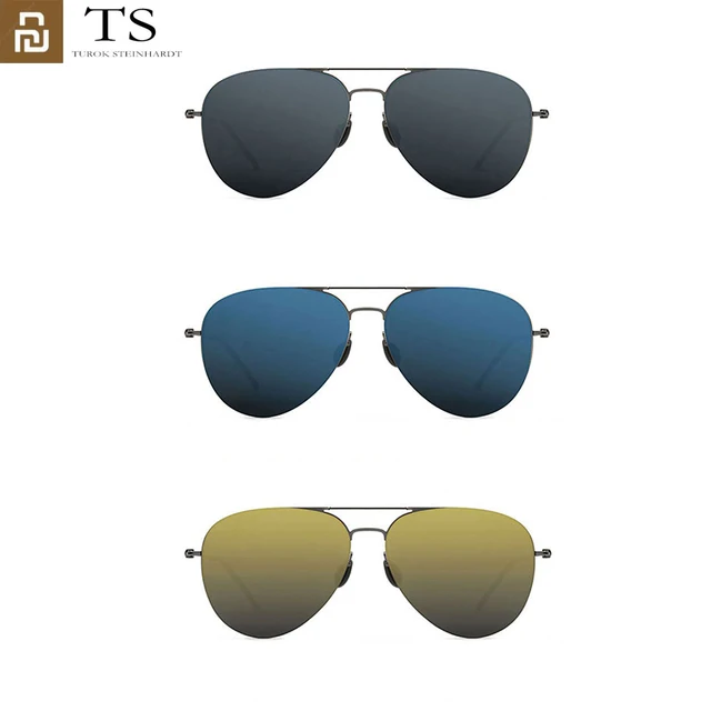 Youpin – lunettes de soleil de marque Turok stonehardt TS, en Nylon, verres polarisés en acier inoxydable, 100% résistant aux UV pour voyage en plein air, pour hommes et femmes 
