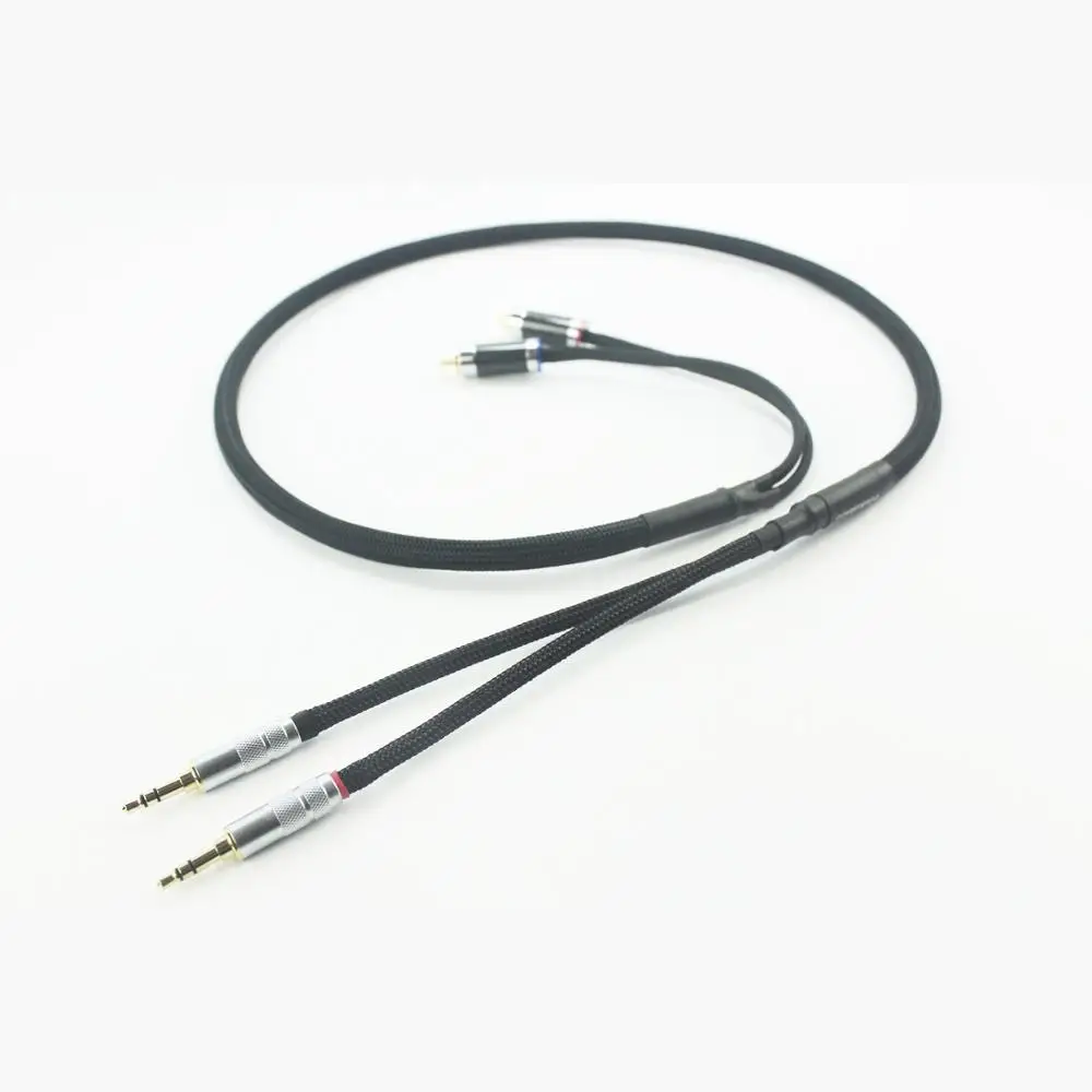 2 x 3 5mm to RCA Audio Adapter Headphone Audio Adapter Cable 3 FT 1M for PHA 3