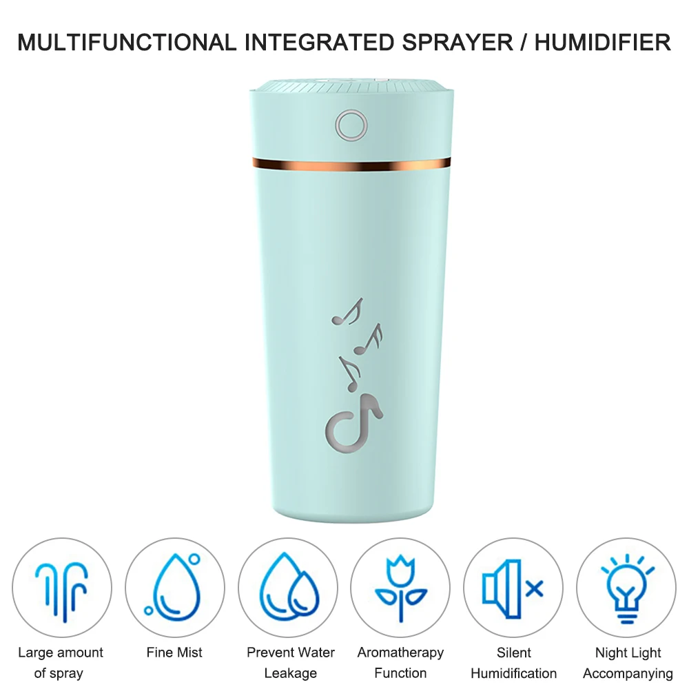Cool Mist Portable Air Humidifier, Filter Free Vaporizer with 12Hrs Timer/Sleep Mode, Mute, Waterless Auto Shut-Off Small Gift