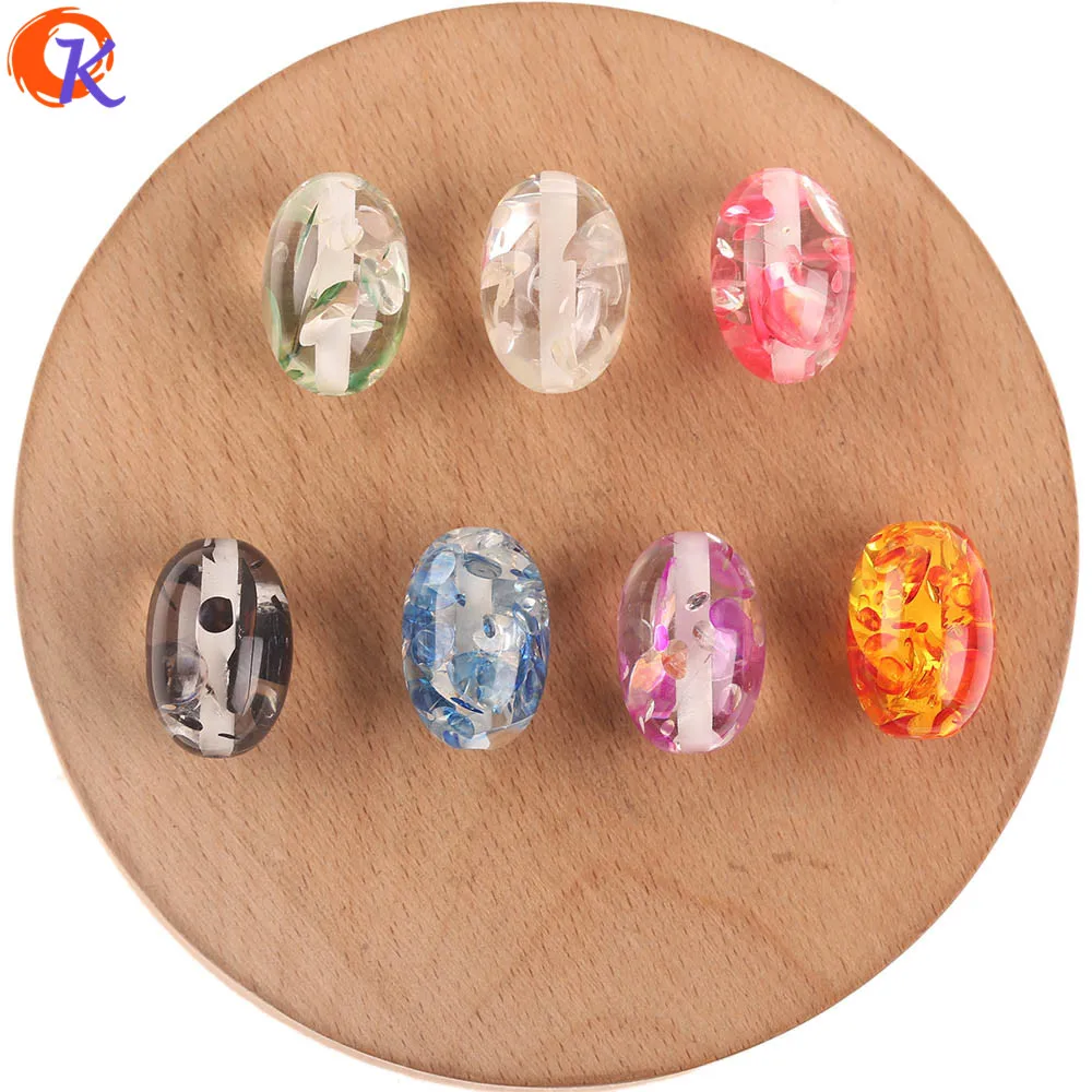 

Cordial Design 100pcs 13*20MM Resin Beads/Jewelry Accessories/Oval Shape/Hand Made/DIY Earrings Making/Cracked Effect Beads