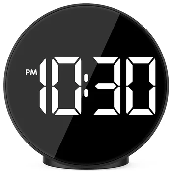 

Digital Alarm Clock Led Voice Control Night Mode Electronic Watch Large Time Temperature Home Decor Table Clock Wake Up Light