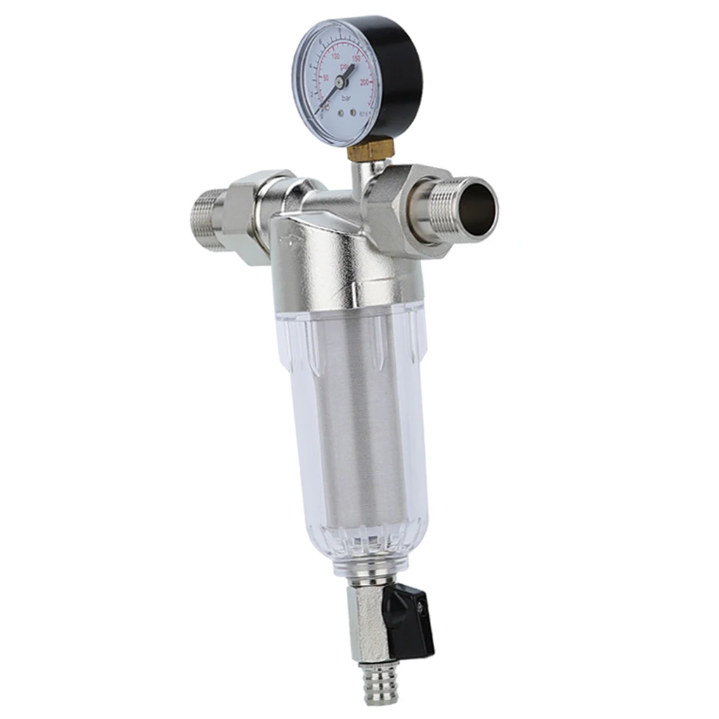 500 Micron Household Mesh Sediment Trapper Water Filter System 3/4'