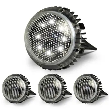 

LED Solar Pathway Lights Landscape Ground Garden Driveway Outdoor Disk Lamp Waterproof Lighting Street Light