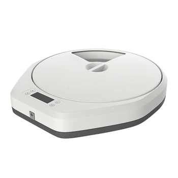 

Electric Automatic Dog Cat Intelligent Container Easy Clean Healthy Large Capacity Daily 5 Trays Timing Dry Wet Pet Feeder