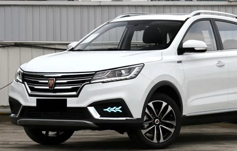 Год для Roewe RX3 дневной свет Автомобильные аксессуары светодиодный DRL фары для Roewe RX3 противотуманные фары