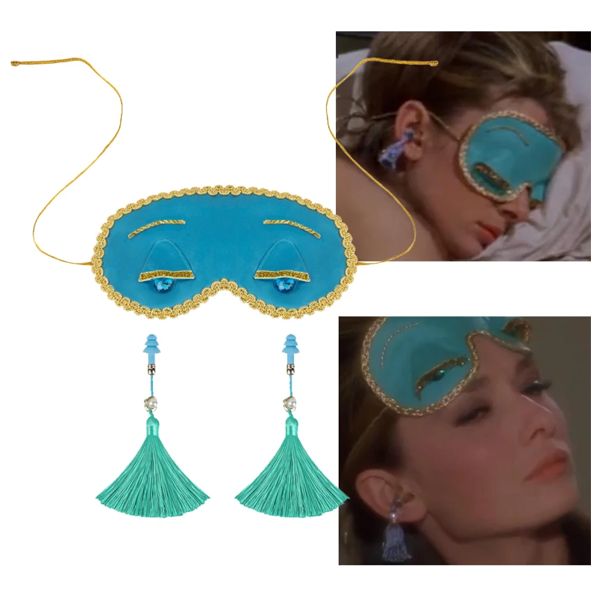 Маскарадная маска для сна в стиле Одри с изображением завтрака TF Holly Golightly затычки