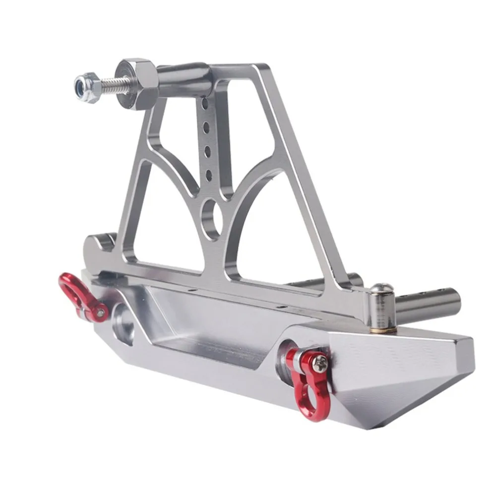 

1/10 Rock Crawler Car Axail SCX10 Rear Bumper with Spare Tire Rack Winch Hook 100% brand new and high quality Easy to install hz