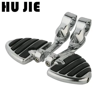 

1.25" 32mm Long Angled Highway Bar Mount Foot Peg Footrest For Harley For Suzuki For Honda For Yamaha For BMW