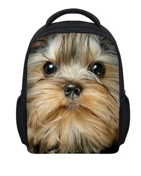 

New 12 inch 3D Dog Print Animal Ruckack Cute Girls Backpack Children School Knapsack Kids Kindergarten Bookbag Bolsas Infantil
